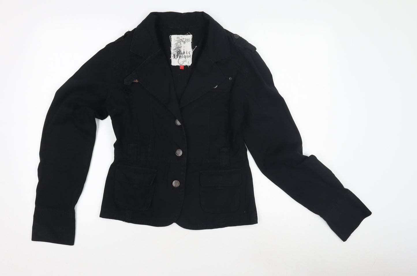 Chic Black Women's Blazer Size 12