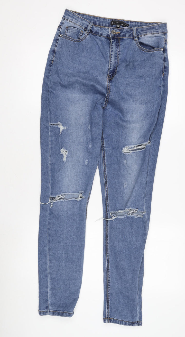 Sinner Women's Blue Skinny Jeans Size 14