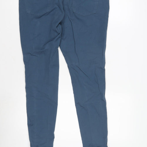 TU Women's Blue Straight Leg Trousers, Size 14