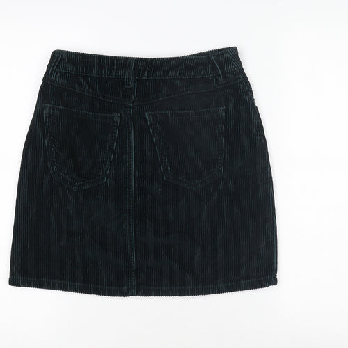 F&F Women's Black Corduroy Skirt Size 6 Casual
