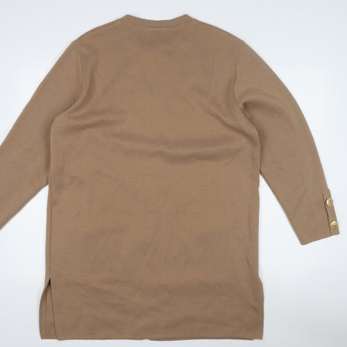 Grazia Women's Brown Coatigan Size 16 with Buttons
