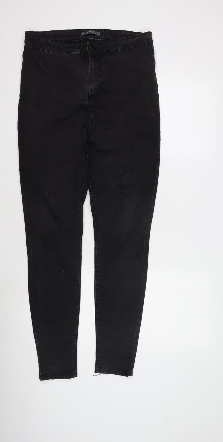Denim Co. Women's Black Skinny Jeans, Medium, Stretch Denim