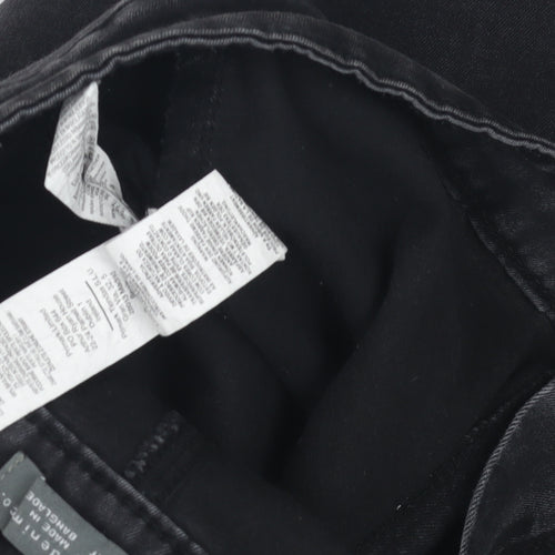 Denim Co. Women's Black Skinny Jeans, Medium, Stretch Denim