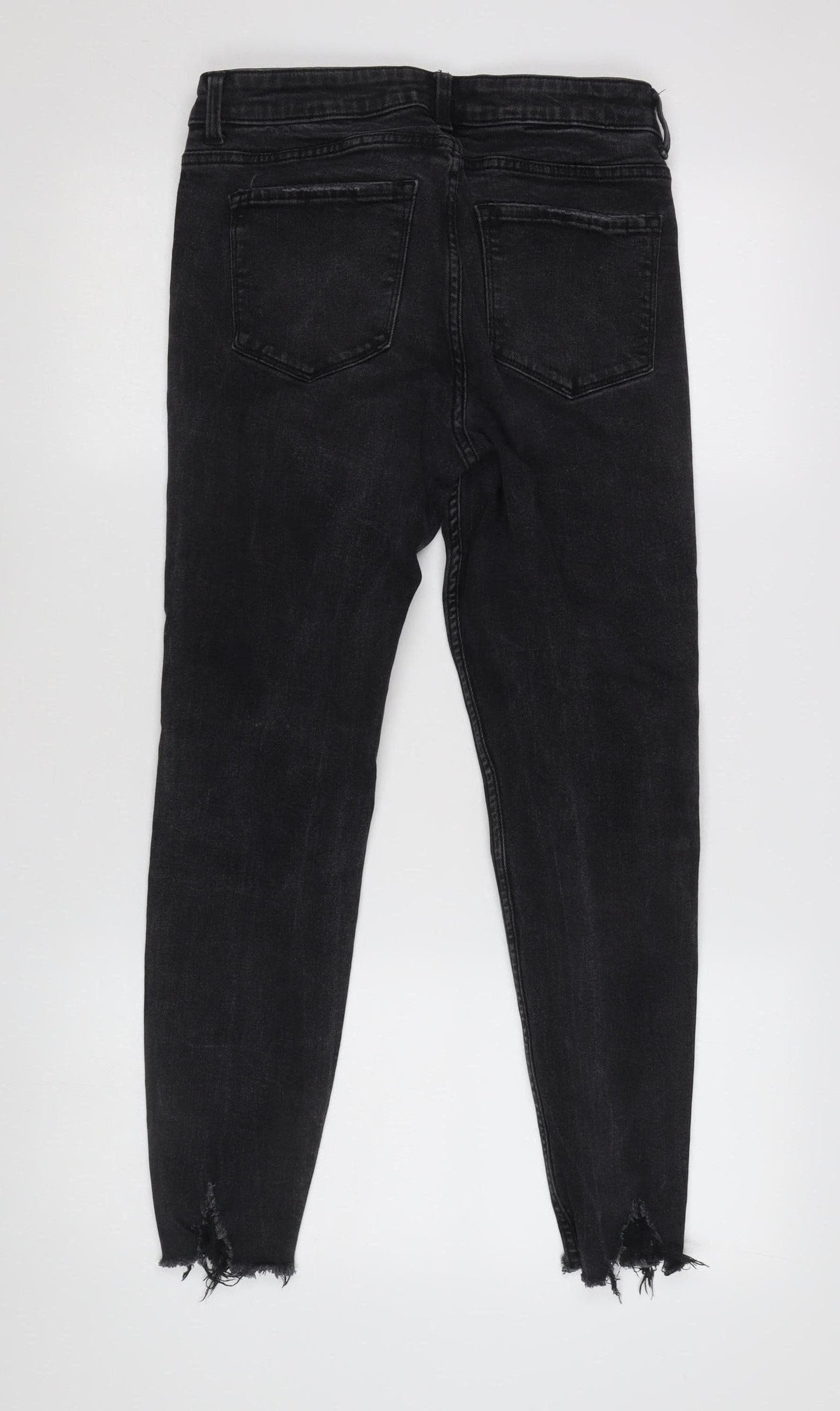 Denim Co. Women's Black Skinny Jeans, Size 18, Distressed