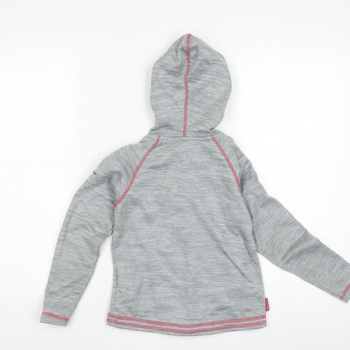 Trespass Girls Grey Full Zip Hoodie Size 5-6 Years