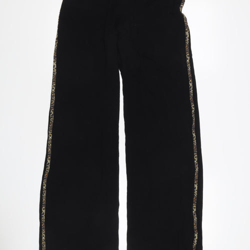 Collusion Women's Black Wide-Leg Trousers, Size M