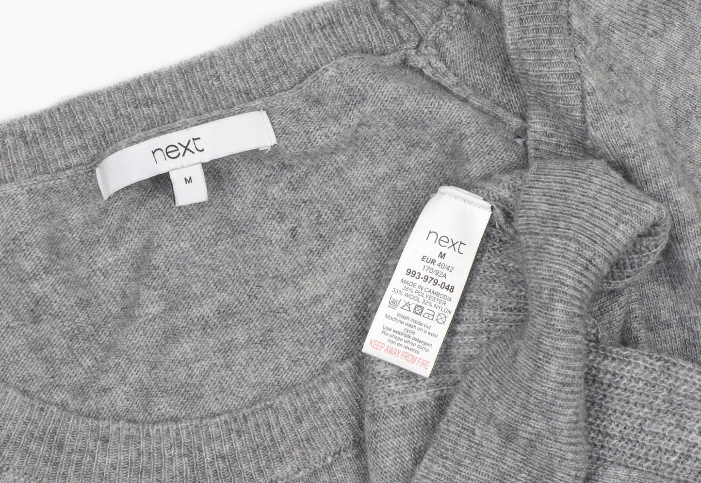 Next Women's Grey Knit Jumper M