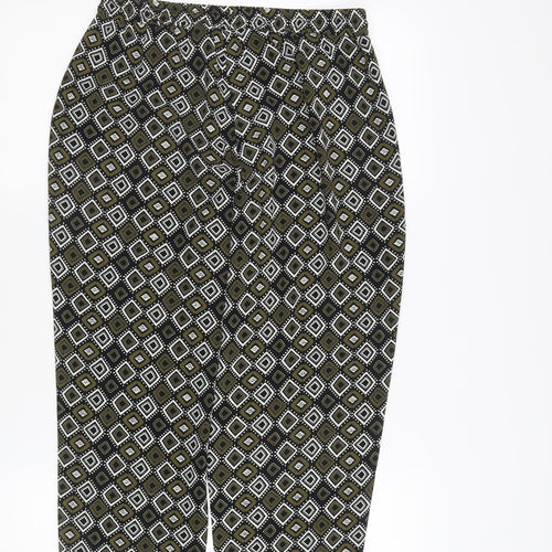 Papaya Women's Geometric Multicoloured Trousers