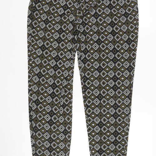Papaya Women's Geometric Multicoloured Trousers