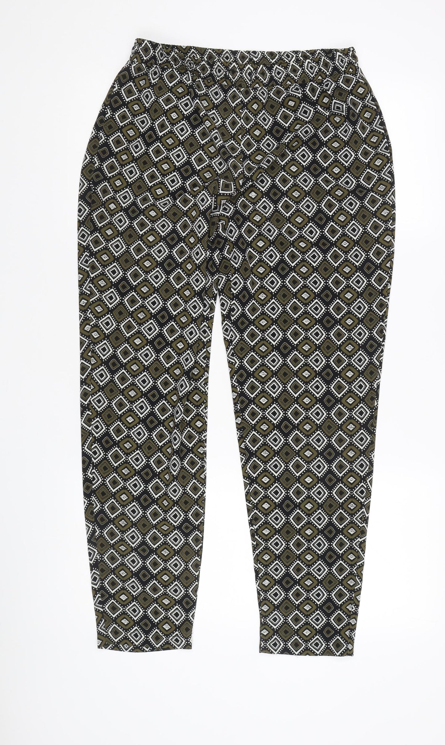 Papaya Women's Geometric Multicoloured Trousers