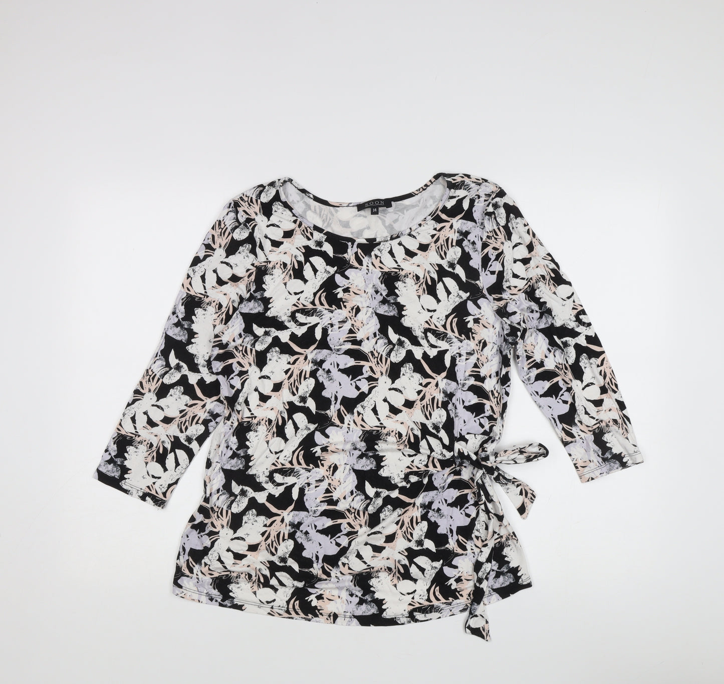 SOON Women's Multicoloured Floral Blouse Size 14