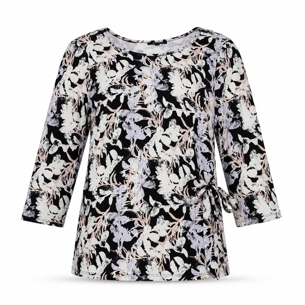 Front view of Soon Women's Multicoloured Floral Blouse, size 14