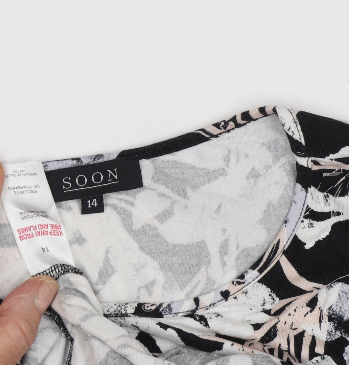 SOON Women's Multicoloured Floral Blouse Size 14