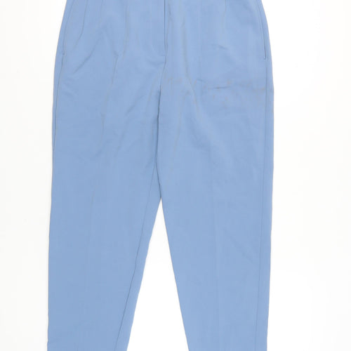 Marks and Spencer Blue Regular Fit Women's Trousers Size 14