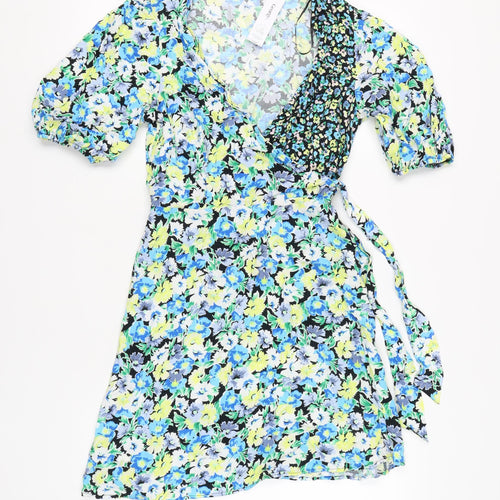 George Women's Floral Wrap Dress Multicoloured Size 8