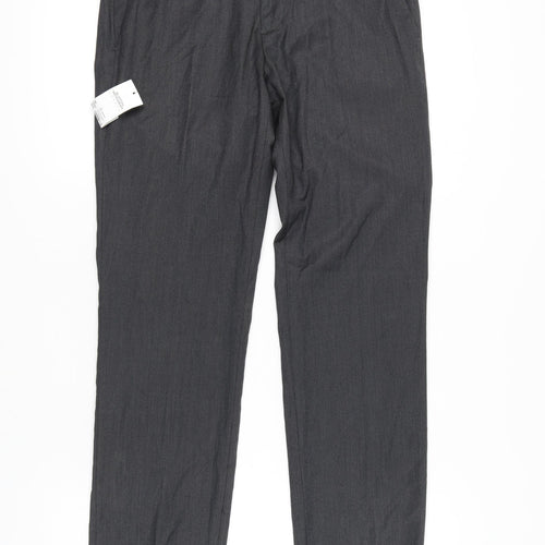 Burton Menswear Grey Men's Dress Trousers, 32R