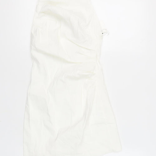 Zara Women's White Slip Dress Size S