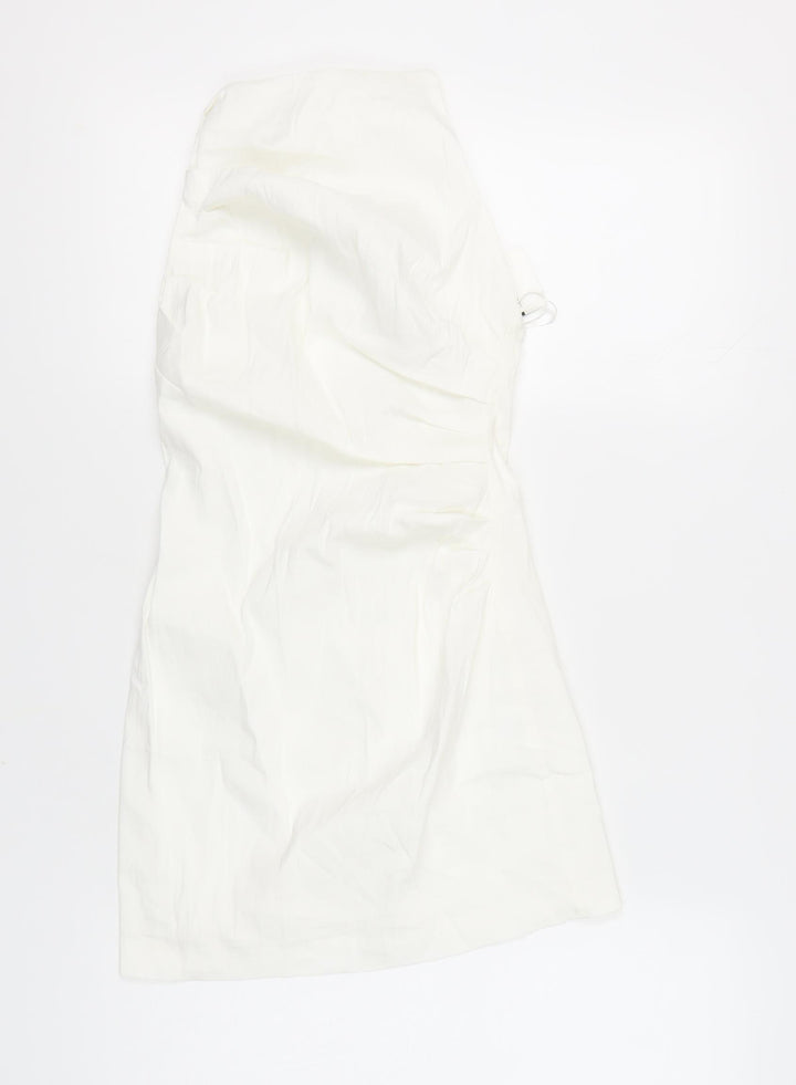 Zara Women's White Slip Dress Size S