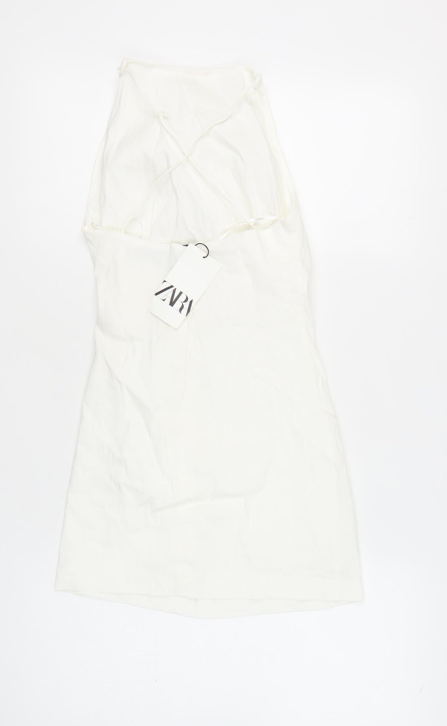 Zara Women's White Slip Dress Size S