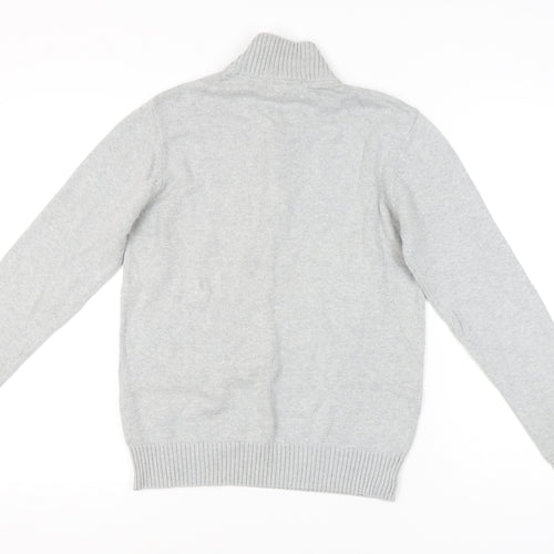 Kensington Dockside Men's Grey Full Zip Jumper, S