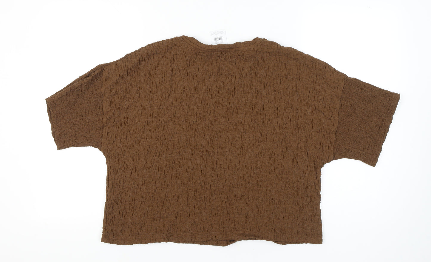 PEP&CO Women Brown Basic T-Shirt M