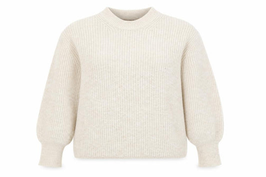 Front view of ASOS DESIGN Women's Beige Mock Neck jumper, size 8