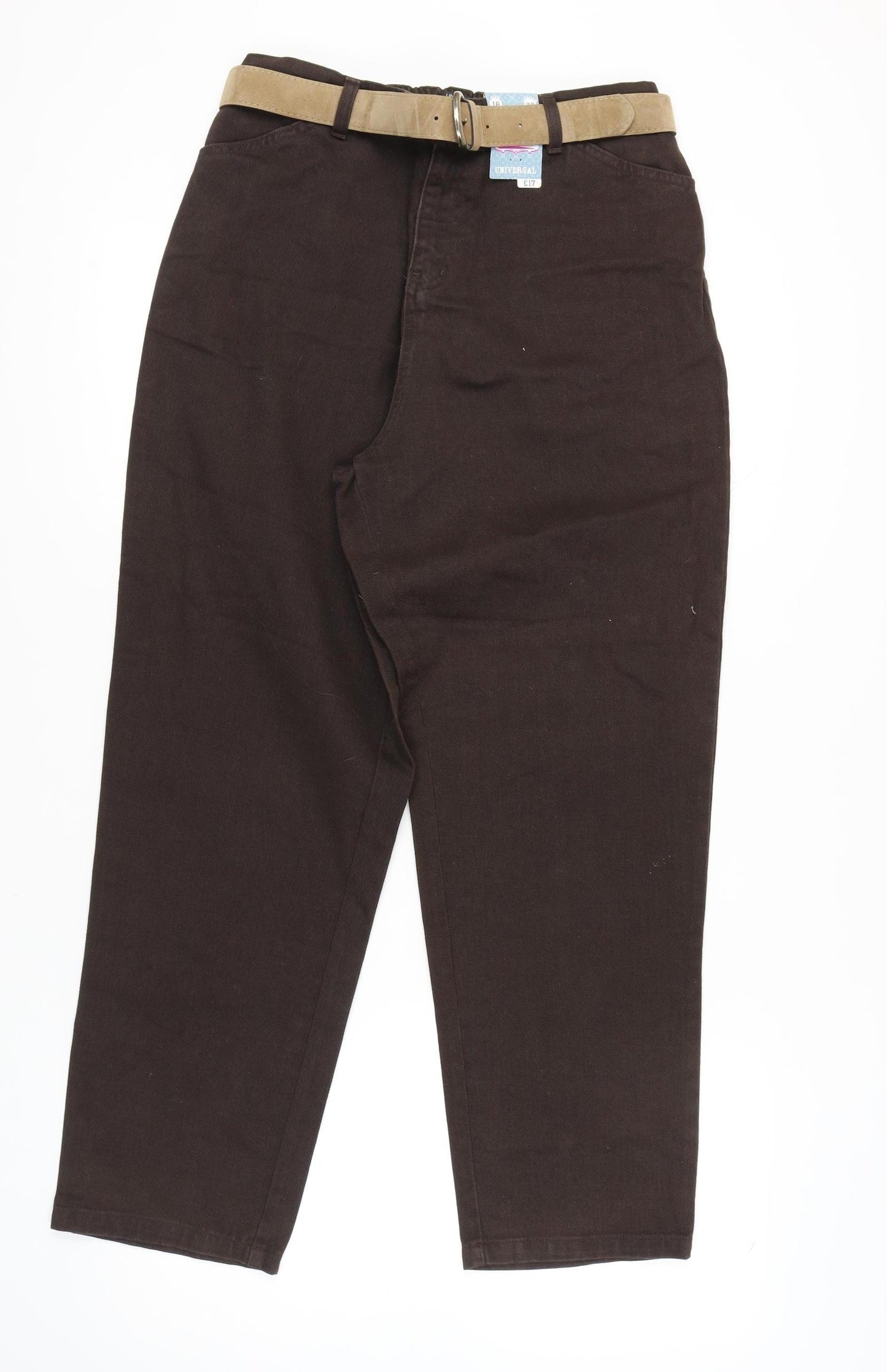 Universal Women's Brown Straight-Leg Jeans Size 16