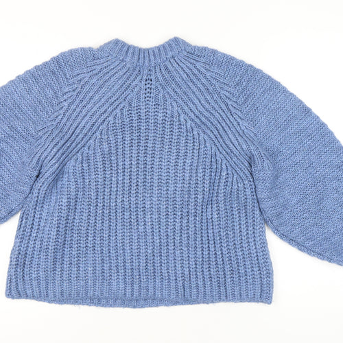 ASOS DESIGN Women's Blue Crew Neck Pullover Jumper