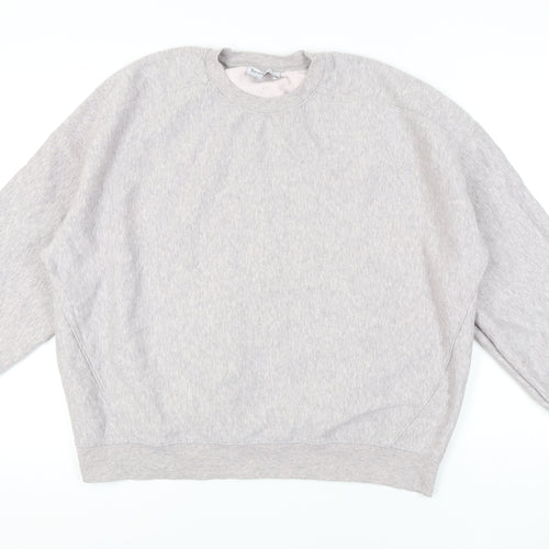 Bershka Women's Grey Pullover Sweatshirt Size 12