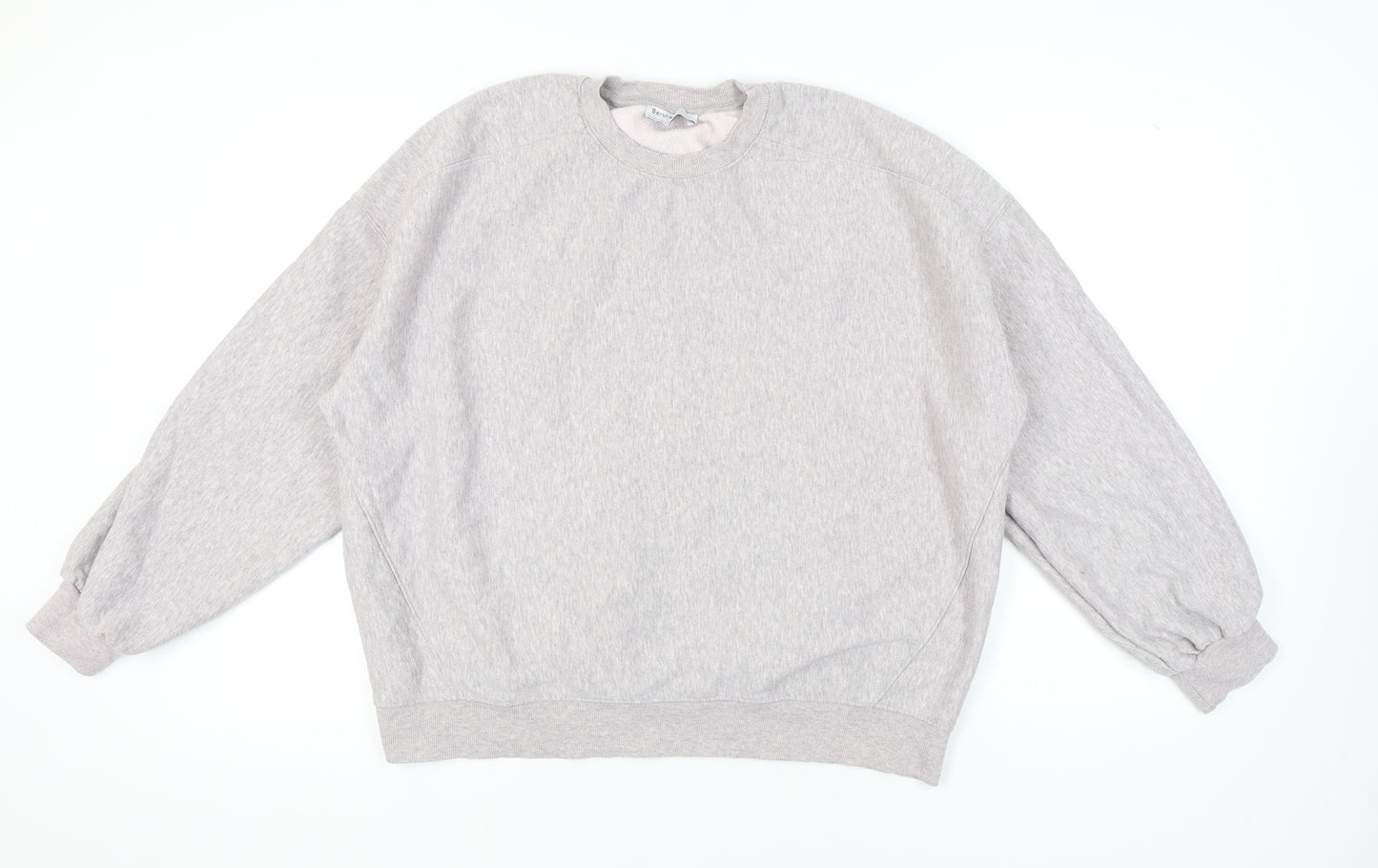 Bershka Women's Grey Pullover Sweatshirt Size 12