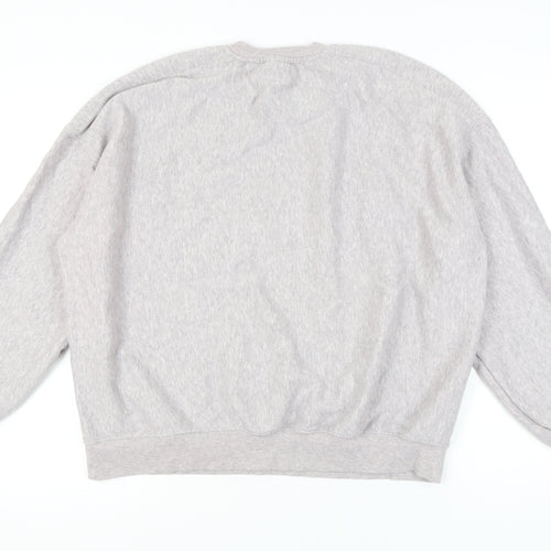Bershka Women's Grey Pullover Sweatshirt Size 12