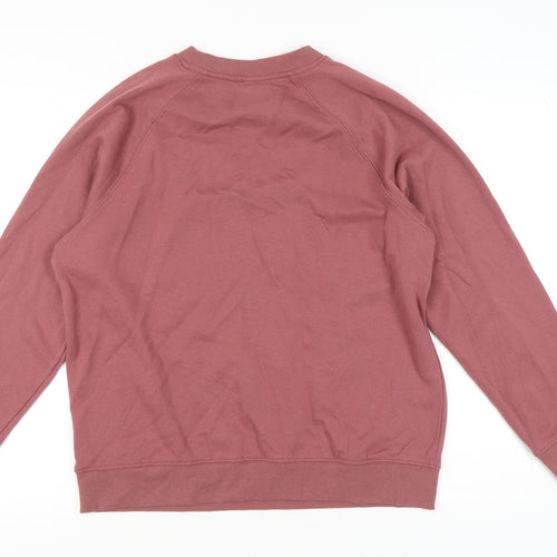 H&M Womens Pink Pullover Sweatshirt - Size S, Crew Neck