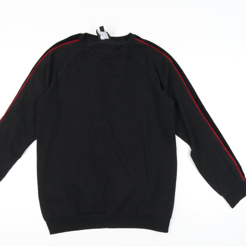 BoohooMAN Men's Black Pullover Sweatshirt Size S