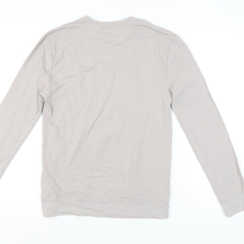 Topman Beige Men's Pullover Sweatshirt - Small