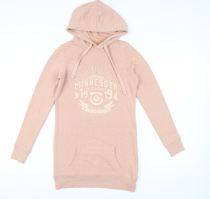 New Look Women's Pink Pullover Hoodie, Size 8