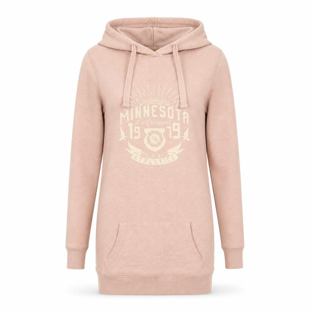 Front view of New Look Women's Pink Pullover Hoodie, size 8