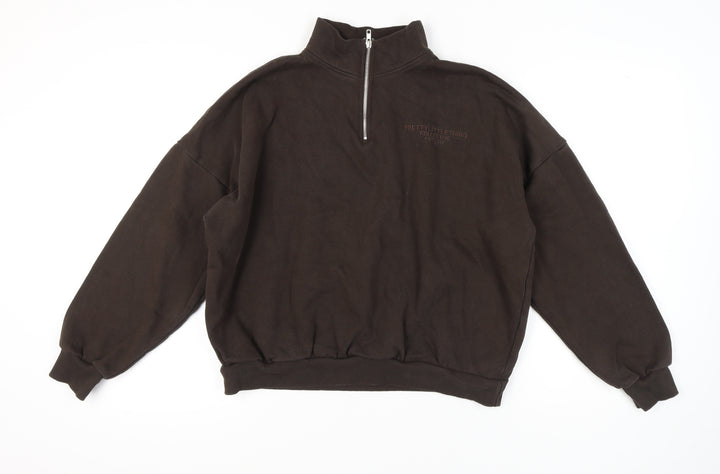 PrettyLittleThing Women's Brown M Pullover Sweatshirt