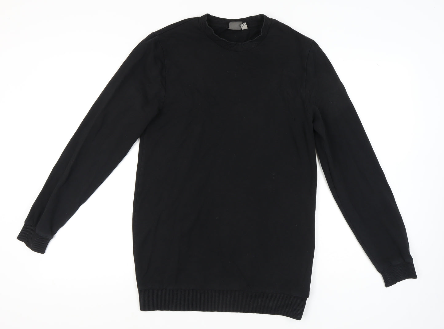ASOS Men's Black Crew Neck Sweatshirt, Size L