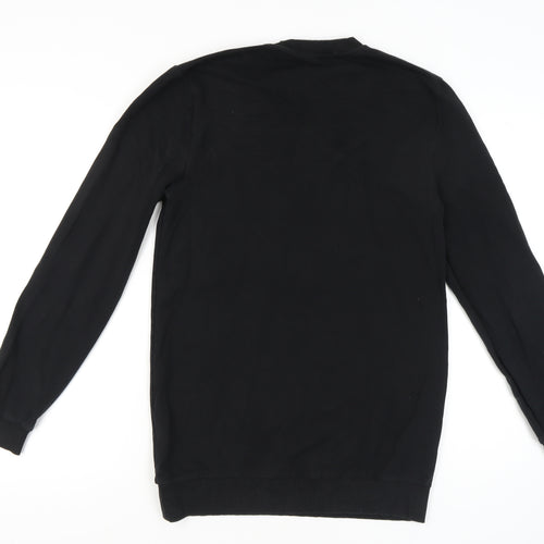 ASOS Men's Black Crew Neck Sweatshirt, Size L