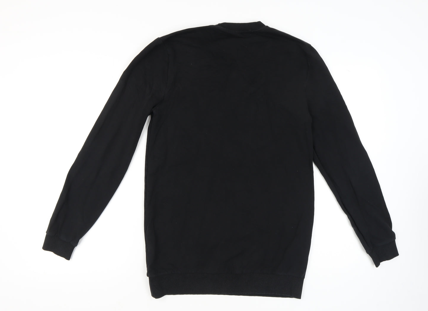 ASOS Men's Black Crew Neck Sweatshirt, Size L