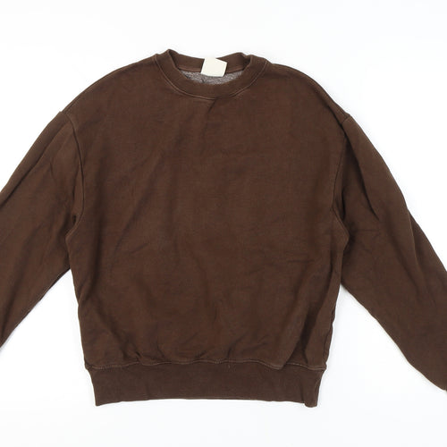 Pull&Bear Women’s Brown XS Pullover Sweatshirt