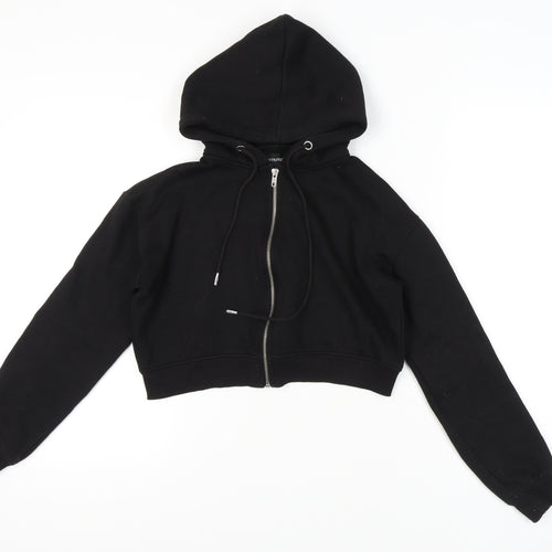 PrettyLittleThing Women's Black Full Zip Hoodie S