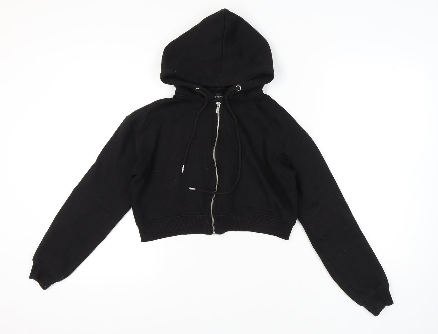 PrettyLittleThing Women's Black Full Zip Hoodie S