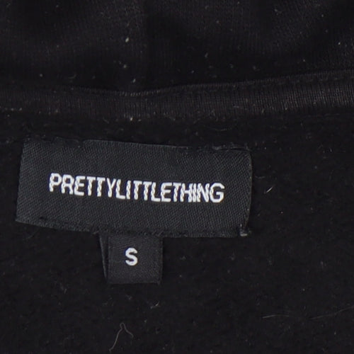 PrettyLittleThing Women's Black Full Zip Hoodie S
