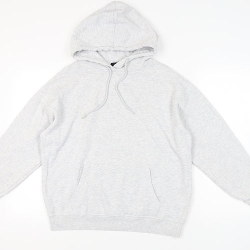 New Look Grey Unisex Pullover Hoodie M, Casual Comfort