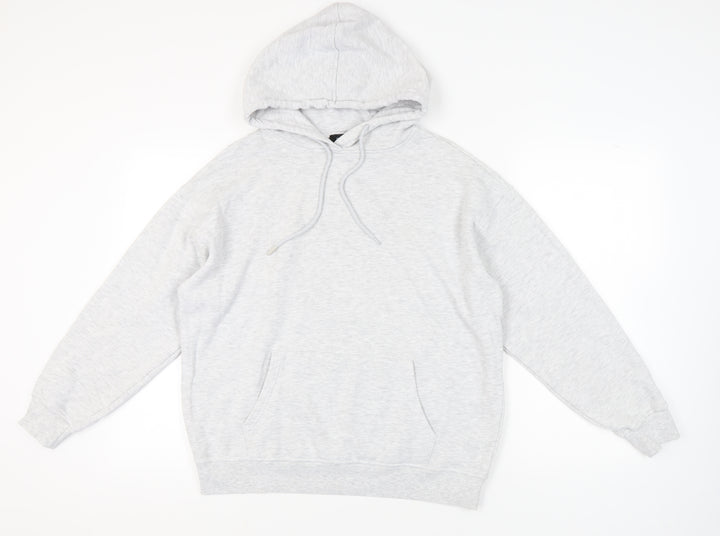 New Look Grey Unisex Pullover Hoodie M, Casual Comfort