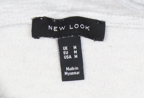 New Look Grey Unisex Pullover Hoodie M, Casual Comfort