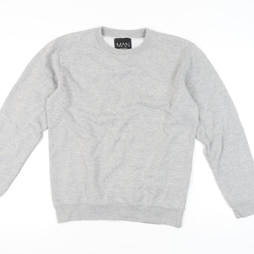 boohooMAN Grey Pullover Sweatshirt XS for Men