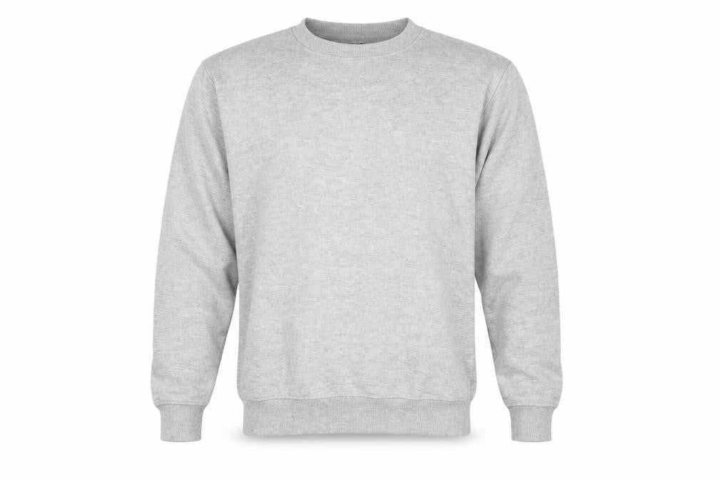 Front view of boohooMAN Grey Pullover Sweatshirt XS for Men