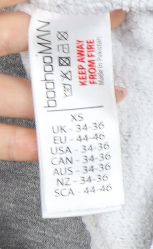 boohooMAN Grey Pullover Sweatshirt XS for Men